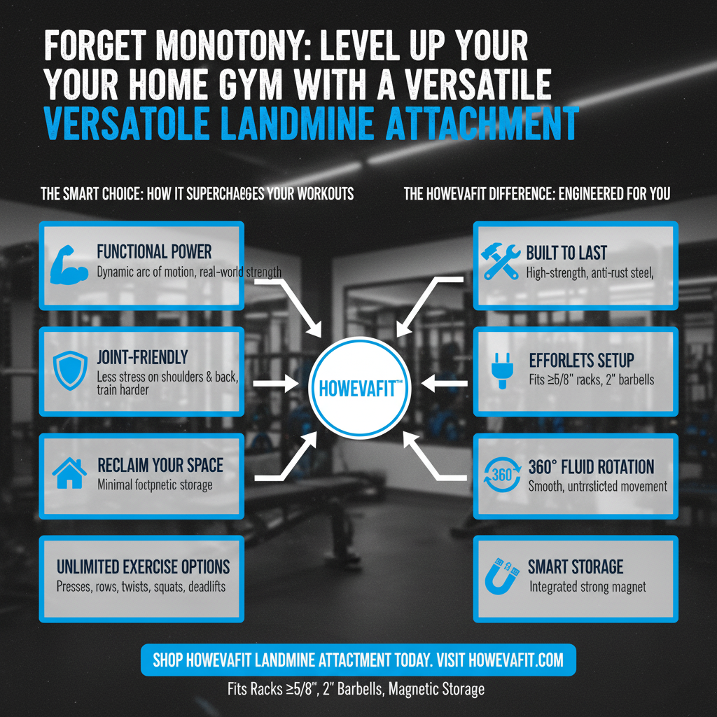 Forget Monotony: Level Up Your Home Gym with a Versatile Landmine Attachment