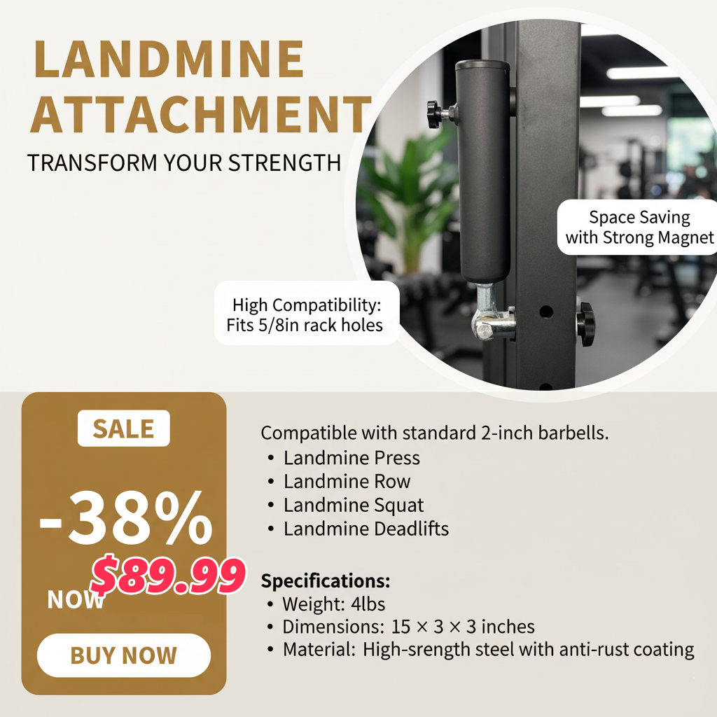 Build Functional Strength At Home With HOWEVAFIT Landmine Attachment
